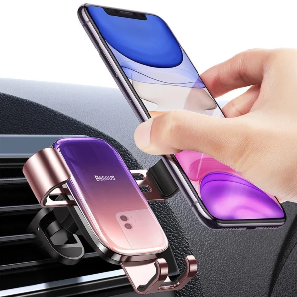 Baseus Glaze gravity car holder for air vent black (SUYL-LG01)eng