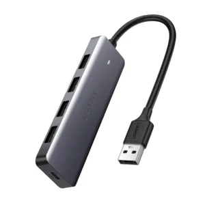 [ON RETURN] Ugreen USB HUB splitter - 4x USB 3.2 Gen 1 with micro USB power port gray (CM219 50985)eng