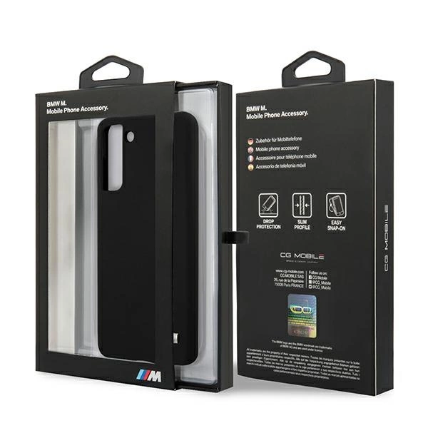 Etui BMW BMHCS21MMSILBK S21+ G996 czarny/black Silicone M Collectioneng