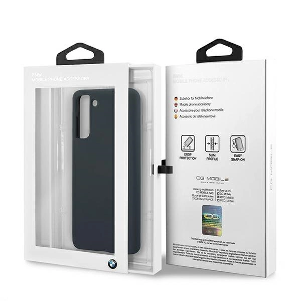Etui BMW BMHCS21MSILNA S21+ G996 granatowy/navy hardcase Silicone Signatureeng