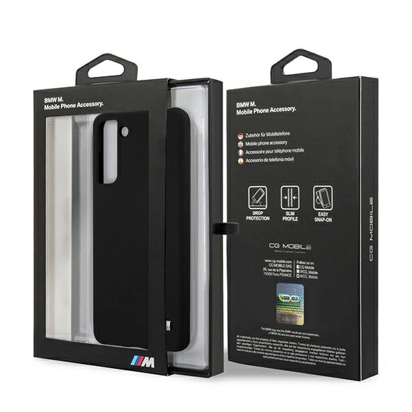 Etui BMW BMHCS21SMSILBK S21 G991 czarny/black Silicone M Collectioneng