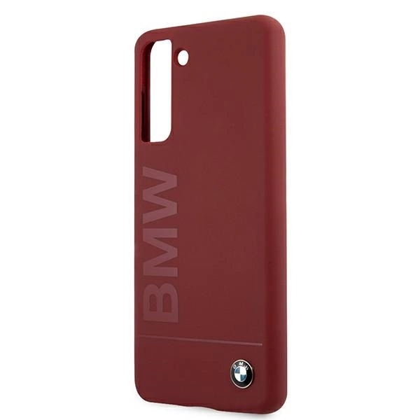 Etui BMW BMHCS21SSLBLRE S21 G991 czerwony/red hardcase Silicone Signature Logoeng