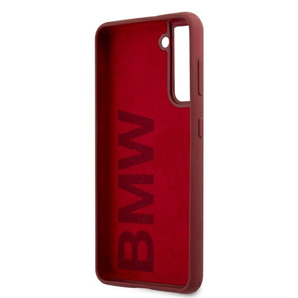 Etui BMW BMHCS21SSLBLRE S21 G991 czerwony/red hardcase Silicone Signature Logoeng