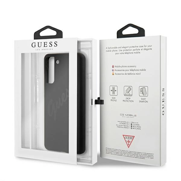 Guess GUHCS21MLSVSBK S21+ G996 black/black hardcase Script Vintageeng