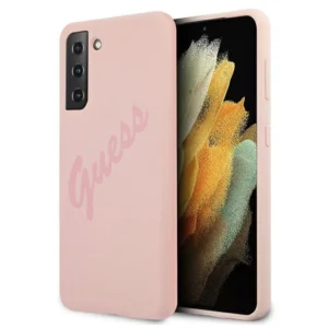 Guess GUHCS21MLSVSPI S21+ G996 pink/pink hardcase Script Vintageeng