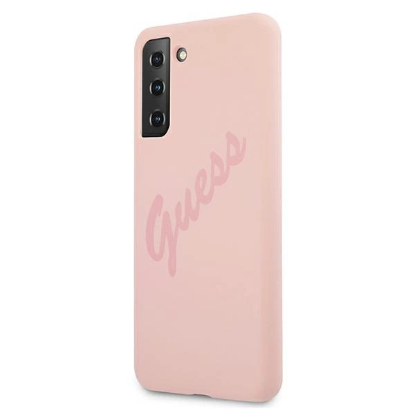 Guess GUHCS21MLSVSPI S21+ G996 pink/pink hardcase Script Vintageeng
