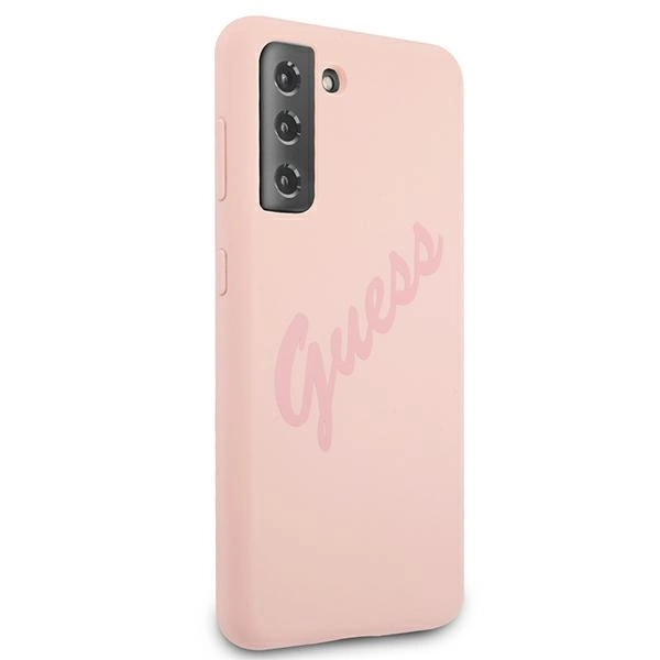 Guess GUHCS21MLSVSPI S21+ G996 pink/pink hardcase Script Vintageeng