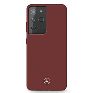 Mercedes MEHCS21LSILRE S21 Ultra G998 czerwony/red hardcase Silicone Lineeng
