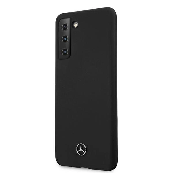 Mercedes MEHCS21SSILBK S21 G991 czarny/black hardcase Silicone Lineeng
