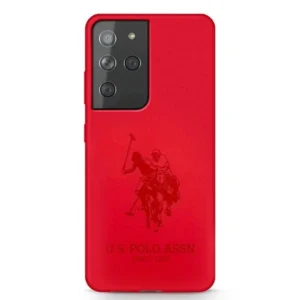US Polo USHCS21LSLHRTRE S21 Ultra G998 czerwony/red Silicone On Toneeng