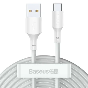 Baseus 2x USB - USB Type C cable fast charging Power Delivery Quick Charge 40 W 5 A 1.5 m white (TZCATZJ-02)eng