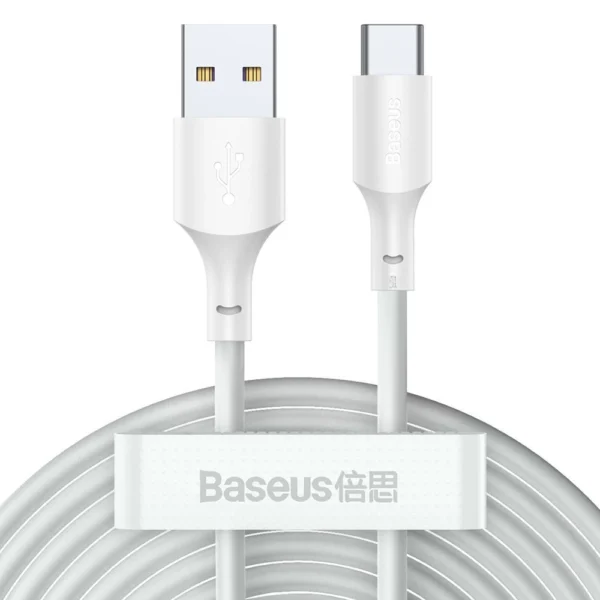 Baseus 2x USB - USB Type C cable fast charging Power Delivery Quick Charge 40 W 5 A 1.5 m white (TZCATZJ-02)eng