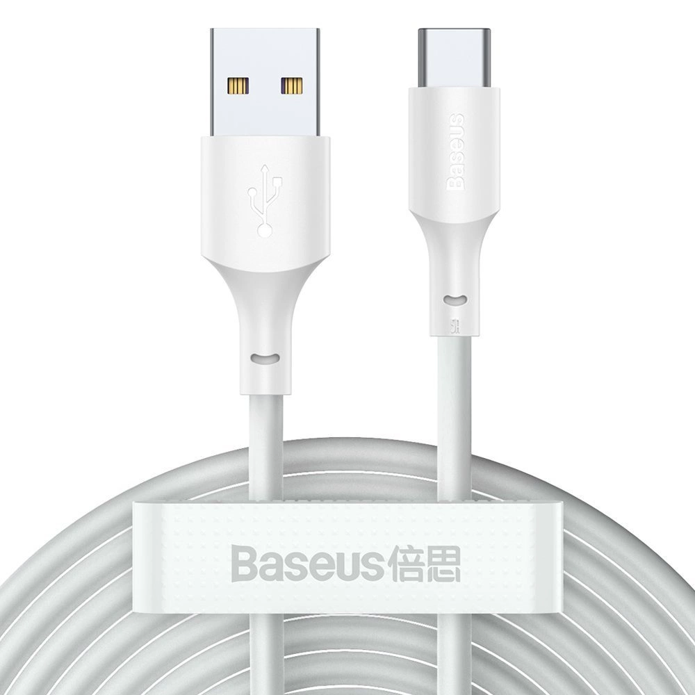 Baseus 2x USB - USB Type C cable fast charging Power Delivery Quick Charge 40 W 5 A 1.5 m white (TZCATZJ-02)eng