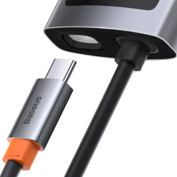 Baseus Metal Gleam 4in1 multifunctional HUB USB Type C - USB Type C Power Delivery 100 W / HDMI 4K 30 Hz / 1x USB 3.2 Gen 1 / 1x USB 2.0 (CAHUB-CY0G)eng