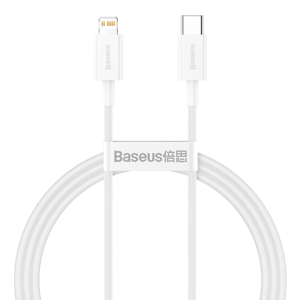 Baseus Superior Series USB-C / Lightning PD 20W 1 m cable - whiteeng