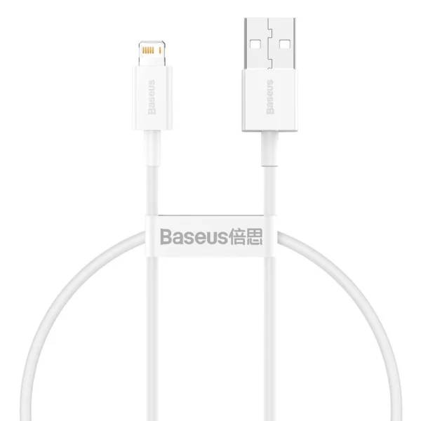 Baseus Superior USB - Lightning cable 2.4A 0.25 m White (CALYS-02)eng