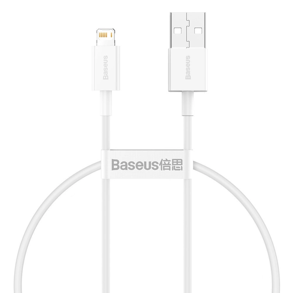 Baseus Superior USB - Lightning cable 2.4A 0.25 m White (CALYS-02)eng