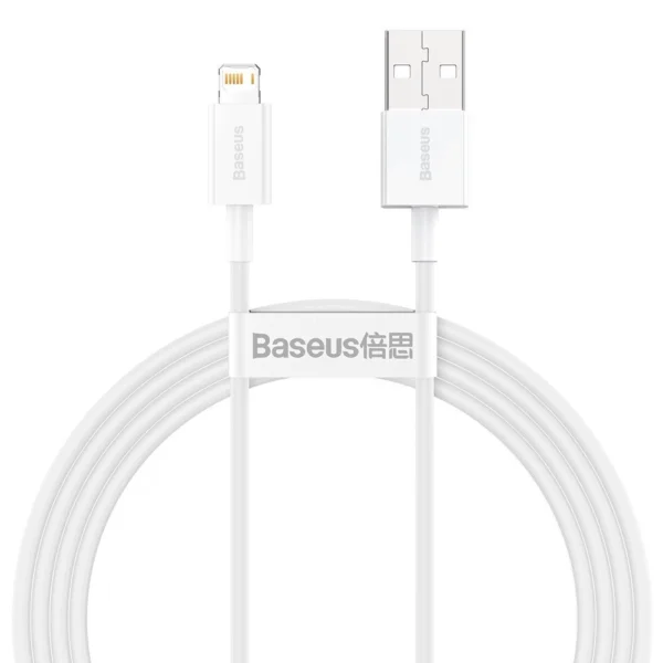 Baseus Superior USB - Lightning cable 2.4A 1.5 m White (CALYS-B02)eng