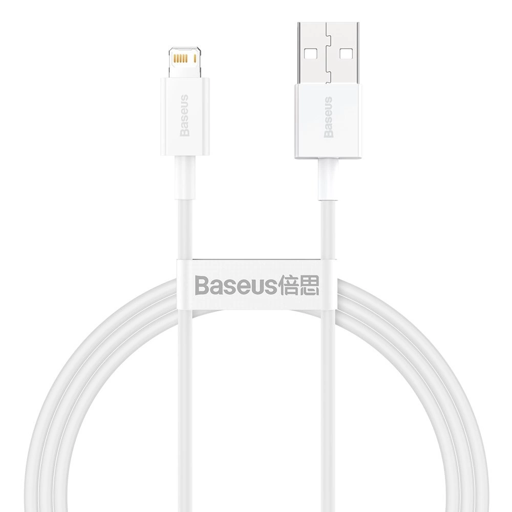 Baseus Superior USB - Lightning cable 2.4A 1 m White (CALYS-A02)eng
