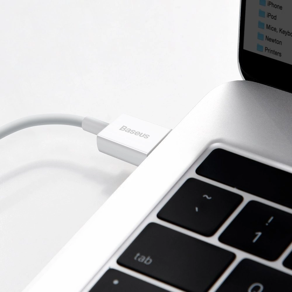 Baseus Superior USB - Lightning cable 2.4A 1 m White (CALYS-A02)eng