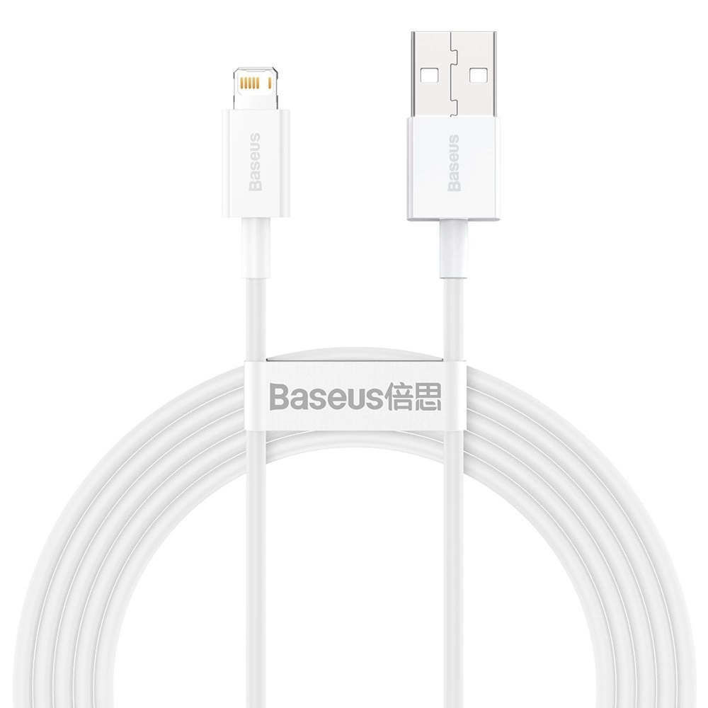 Baseus Superior USB - Lightning 2.4A 2 m cable White (CALYS-C02)eng