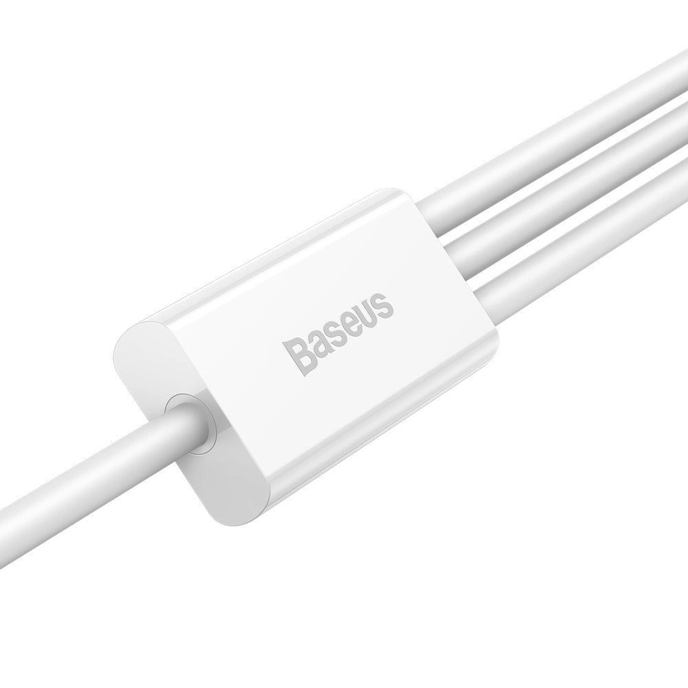 Baseus Superior 3in1 USB Cable - Lightning / USB Type C / Micro USB 3.5 A 1.5 m White (CAMLTYS-02)eng