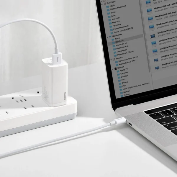 Baseus Superior cable USB - USB TypeC 66 W 6A 2 m White (CATYS-A02)eng