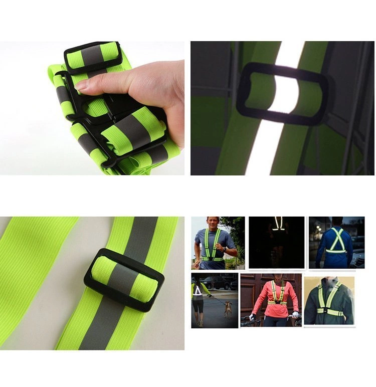 Adjustable reflective harness for a running bike - orangeeng