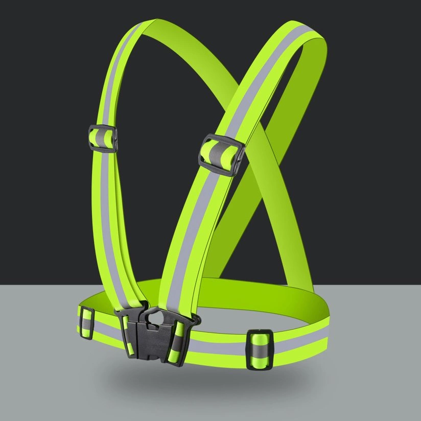 Adjustable reflective harness for a running bike - orangeeng