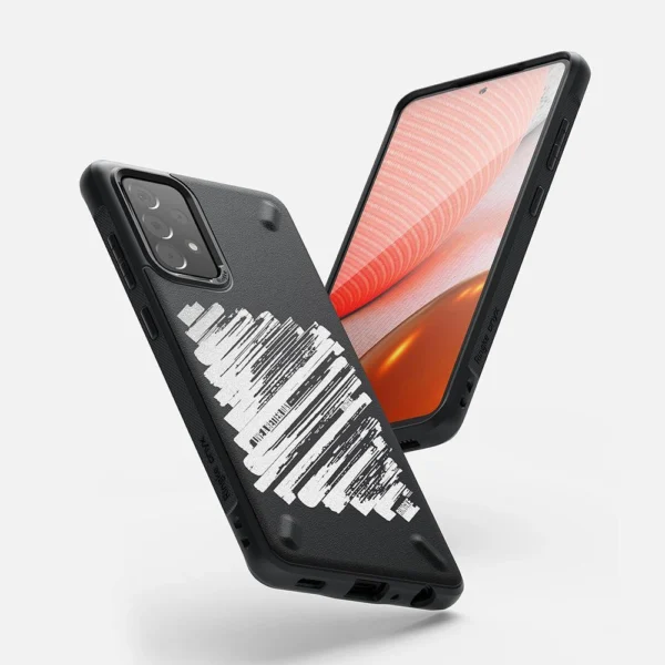 Ringke Onyx Design Durable TPU Case Cover for Samsung Galaxy A72 4G black (Paint) (OXSG0047)eng