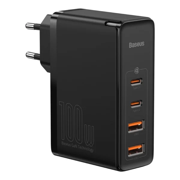 Baseus GaN2 Pro fast charger 100W USB / USB Type C Quick Charge 4+ Power Delivery black (CCGAN2P-L01)eng