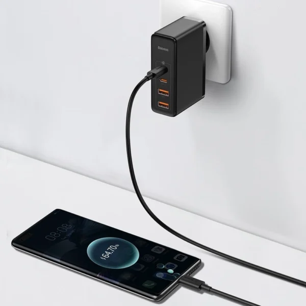 Baseus GaN2 Pro fast charger 100W USB / USB Type C Quick Charge 4+ Power Delivery black (CCGAN2P-L01)eng