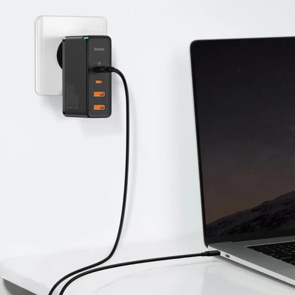 Baseus GaN2 Pro fast charger 100W USB / USB Type C Quick Charge 4+ Power Delivery black (CCGAN2P-L01)eng
