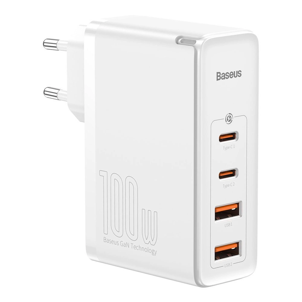 Baseus GaN2 Pro fast charger 100W USB / USB Type C Quick Charge 4+ Power Delivery white (CCGAN2P-L02)eng