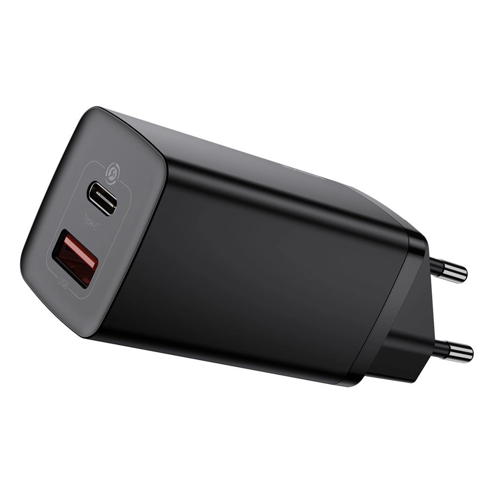 Baseus GaN2 Lite fast charger 65W USB / USB Type C Quick Charge 3.0 Power Delivery (gallium nitride) black (CCGAN2L-B01)eng
