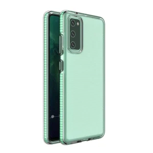 Spring Case clear TPU gel protective cover with colorful frame for Samsung Galaxy A72 4G minteng