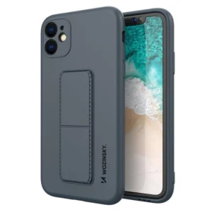 Wozinsky Kickstand Case silicone case with stand for iPhone 11 Pro navy blueeng