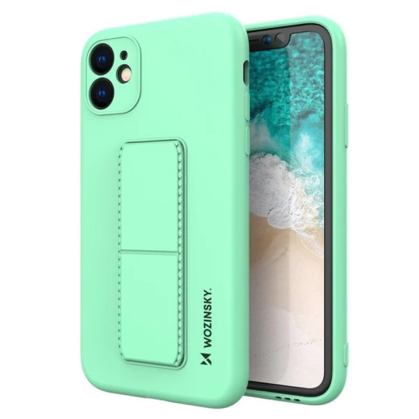 Wozinsky Kickstand Case silicone case with stand for iPhone 12 Pro Max minteng