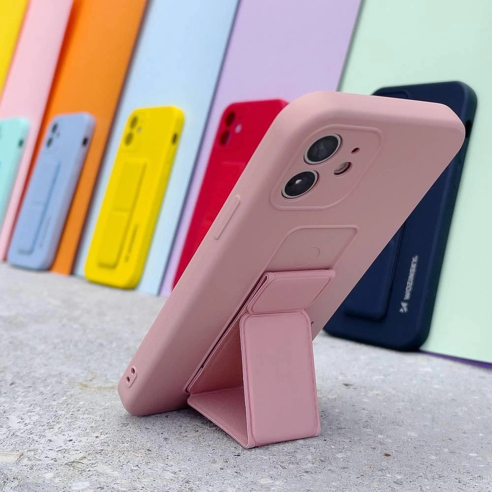 Wozinsky Kickstand Case Silicone Stand Cover for Samsung Galaxy A11 / M11 blueeng