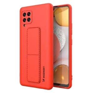 Wozinsky Kickstand Case Silicone Stand Cover for Samsung Galaxy A42 5G Redeng