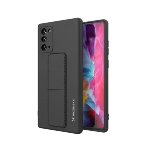 Wozinsky Kickstand Case silicone stand cover for Samsung Galaxy Note 20 blackeng
