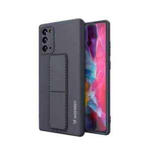 Wozinsky Kickstand Case silicone stand cover for Samsung Galaxy Note 20 navy blueeng