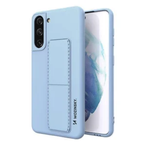 Wozinsky Kickstand Case Silicone Stand Cover for Samsung Galaxy S21 + 5G Light Blueeng