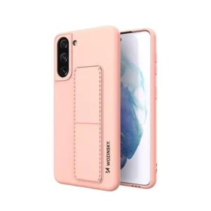 Wozinsky Kickstand Case Silicone Stand Cover for Samsung Galaxy S21 + 5G Pinkeng