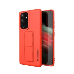 Wozinsky Kickstand Case Silicone Stand Cover for Samsung Galaxy S21 Ultra 5G Redeng