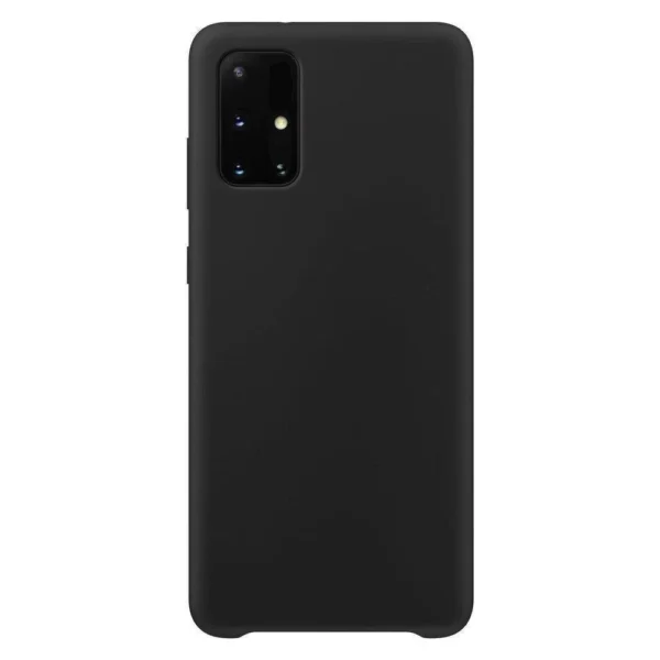 Silicone Case Soft Flexible Rubber Cover for Samsung Galaxy A72 4G blackeng