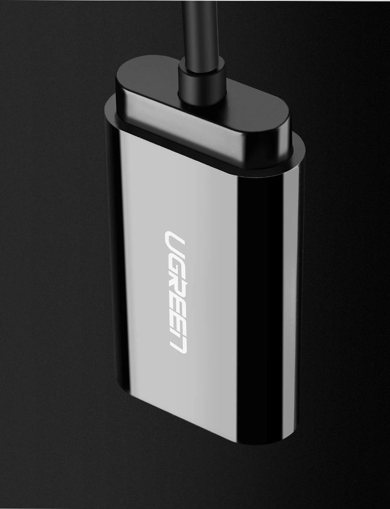 [ON RETURN] Ugreen external sound card music adapter USB - 3.5 mm mini jack 15cm black (30724)eng