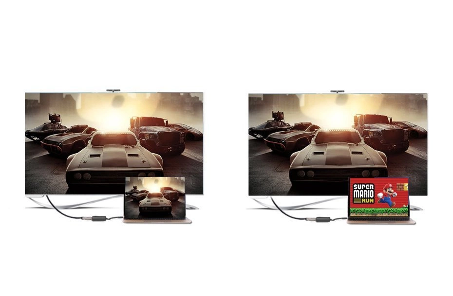 [ON RETURN] Ugreen cable cord adapter unidirectional adapter from HDMI (male) to VGA (female) FHD black (MM105 40253)eng