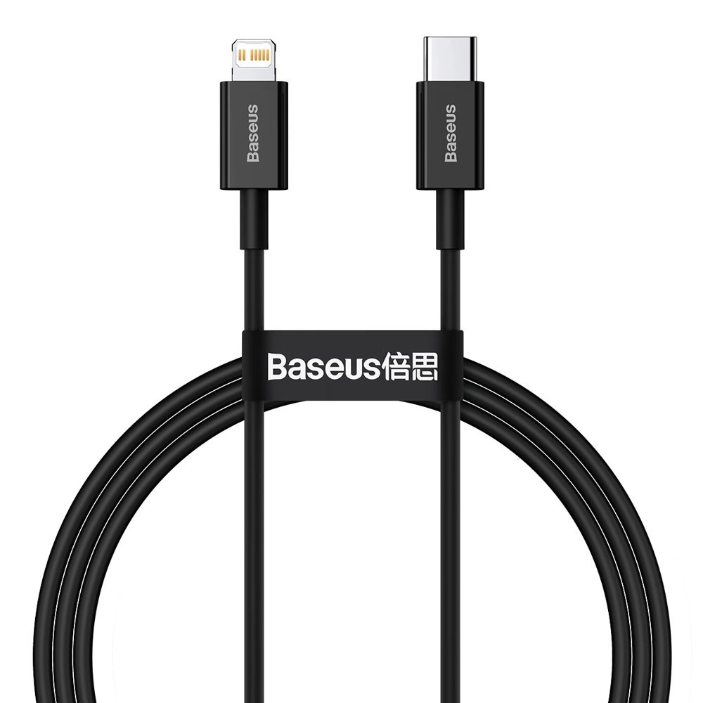 Baseus Superior Series USB-C / Lightning PD 20W 1 m cable - blackeng