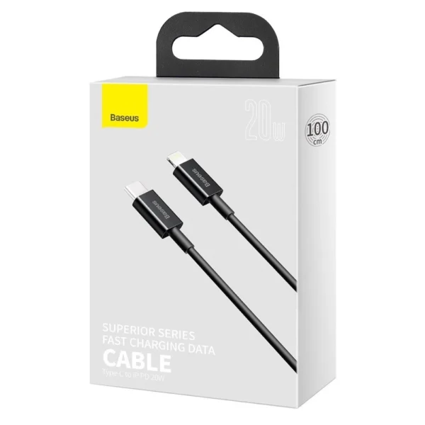 Baseus Superior Series USB-C / Lightning PD 20W 1 m cable - blackeng